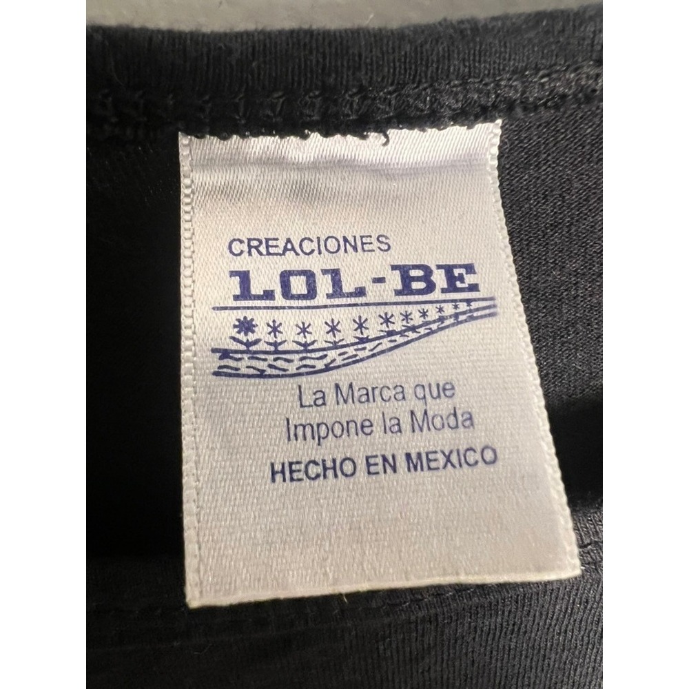 Creaciones LOL-BE Cozumel Mexico Fish Tank Top Dress Black Souvenir Sleeveless L - Picture 5 of 8